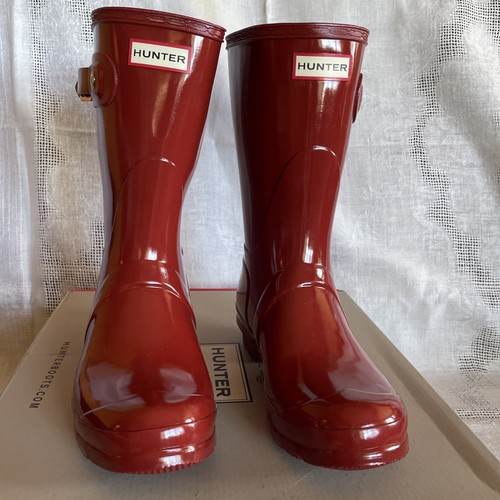 Hunter women red glossy - hunter,